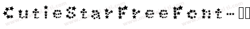 Cutie Star Free Font字体转换